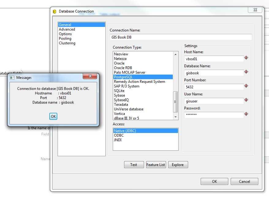 Adding a New Database Connection